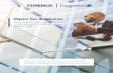 Open for Business - Temenos - World-Leading Banking ...€¦ · The 2016 survey indicates a step change in the banking industry’s perception, understanding and willingness to embrace