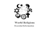 World Religions - Augusta County Public Schools · Distribution of Major World Religions. ... map gives us a brief history of the world's most well-known religions: Christianity,