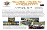 CHARITY, UNITY, - St. Elizabeth's - Home · HOLMEN KNIGHTS NEWSLETTER is published monthly. Editor: Fred Lanzel. Send submissions or corrections to: holmen-knights@yahoo.com Advertisements