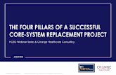 THE FOUR PILLARS OF A SUCCESSFUL CORE-SYSTEM … · • Plan to succeed. If you fail to plan, you plan to fail. • Preparation is key to planning. Take the time at the beginning