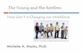 1 How Gen Y is Changing our Workforce Lecture-OLLI … · Four Generations in Today’s Workforce 2 Tdii liTraditionalists > 62 ld 62 years old Baby Boomer 44 to 62 years old Gen