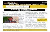 Department of Chemistry and Biochemistry · NEW FACES Department of Chemistry and Biochemistry Alumni Newsletter Issue IV Fall 2008 Page: II Dr. Bharat Baruah did his undergraduate