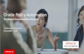 Oracle Policy Automation · Unified mobile app appearance, ensures the same look and feel options and behaviour are available for disconnected mobile advice KEY BENEFITS Wow your