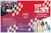 RISE TO NEW HEIGHTS€¦ · RISE TO NEW HEIGHTS MASTER OF SCIENCE - in - HEALTH ADMINISTRATION ... work experience in healthcare • Three (3) letters of recommendation • Personal