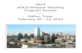 2014 AOCD Midyear Meeting Program Review ----- Dallas ... · and concepts in dermatology specific ICD-10-CM and the correlation to current procedural terminology (CPT) coding Yes,