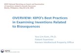 OVERVIEW: KIPO’s Best Practices€¦ · OVERVIEW: KIPO’s Best Practices in Examining Inventions Related to Biosequences Yoo Lim Kam, Ph.D. ... A composition for treating disease