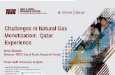 Challenges in Natural Gas Monetization: Qatar …...Challenges in Natural Gas Monetization: Qatar Experience Nimir Elbashir Director, TEES Gas & Fuels Research Center Texas A&M University