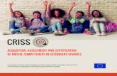 Acquisition, assessment and certification of digital ...digital platform for the acquisition, assessment and certification of digital competences in secondary schools. CRISS invites