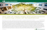 The role of urban trees and greenspaces in reducing urban ... · The role of urban trees and greenspaces in reducing urban air temperatures Madalena Vaz Monteiro, Phillip Handley,