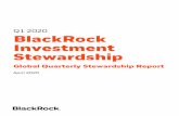 Q1 2020 BlackRock Investment Stewardship · BLACKROCK Investment Stewardship Report: Global 5 Engagement Statistics Global Q1 2020 Engagement Statistics 4 The global engagement statistics
