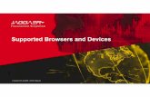 Supported Browsers and Devices - Jaggaer · •The supported browsers only apply to the JAGGAER Indirect SaaS solutions and are not applicable for any deployed or customized solutions