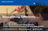 Dr Laura Crane - University of Kent · Dr Laura Crane Associate Professor and Acting Director Centre for Research in Autism and Education (CRAE) ... should start with initial teacher