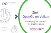 Simplifying the future of the graphics stack - FOSDEM · 2019-04-15 · 3 Why OpenGL on Vulkan OpenGL is a requirement for desktop – Some modern use-cases are outside of what OpenGL