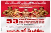53RD ASIAN BODYBUILDING AND PHYSIQUE SPORTS … ABBF 2019/53RD ASIAN...MESSAGE FROM DATUK PAUL CHUA, PRESIDENT OF ABBF & WBPF We are happy to announce that the 53rd Asian Bodybuilding