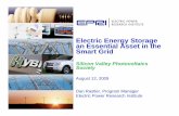Electric Energy Storage an Essential Asset in the …site.ieee.org/.../2009-August-PARC-Storage_Smart-Grid.pdfStorage Solution Options 400 MW / 10 hr CAES 0.5 MW / 4 hr ZnBr 1 MW