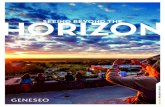 HORIZO SEEING BEYOND THE N - Home | SUNY Geneseo · “Geneseo 2021: Seeing Beyond the Horizon” provides a blueprint that strengthens and enhances the College’s position as an