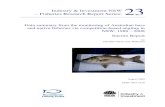 Industry & Investment NSW – Fisheries Research Report Series€¦ · Industry & Investment NSW – Fisheries Research Report Series: Data summary from the monitoring of Australian