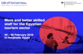 More and better skilled staff for the Egyptian tourism sector©.pdfIN A NUTSHELL The lab of tomorrow fosters the development of new business-driven solutions for specific problems