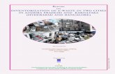 REPORT ON INVENTORIZATION OF E-WASTE IN TWO CITIES IN ... · INVENTORIZATION OF E-WASTE IN TWO CITIES IN ANDHRA PRADESH AND KARNATAKA (HYDERABAD AND BANGALORE) Prepared by Sponsored