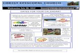 CHRIST EPISCOPAL CHURCHs3.amazonaws.com/dfc_attachments/public/documents/3209789/July292015.pdfCHRIST EPISCOPAL CHURCH 1210 Wooten Lake Road, Kennesaw, GA 30144 Weekly E-News (770)422-9114