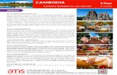 CAMBODIA 6 Days - Amazon S3 · CAMBODIA Cambodia WONDERS sic tour PNH-REP ... stone and wood carvings, as well as T-Shirts, CDs and other souvenirs and Killing of Cheung Ek, just