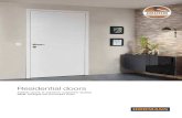 Residential doors€¦ · Most manufacturers offer internal doors with real wood veneers, paint or CPL coating. Especially in households with children and pets, it is worth choosing
