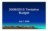 2009/2010 Tentative2009/2010 Tentative Budget - E-Gov Link€¦ · Adopt Tentative Budget ... Capital Projects Capital Projects --CitI tCommunity Improvements Projects 2009/2010 Budget