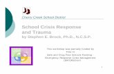 School Crisis Response and Trauma - Sacramento State · School Crisis Response and Trauma Cherry Creek Schools March 2, 2007 Stephen E. Brock, Ph.D., NCSP Associate Professor California