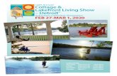 13th Annual Cottage & Lakefront Living Show – Detroit · Lumberjack Show Wildlife Display BigGame Stage Archery Range Wildlife Encounters Lumberjacks EXHIBITOR BOOTH NO. FEB 27-MAR