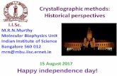 Crystallographic methods: Historical perspectives Crystallographic methods: Historical perspectives