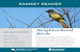 RAMSEY READER · The Kids’ Guide to Birds of Minnesota: Fun Facts, Activities and 85 Cool Birds by Stan Tekiela The Kids’ Guide to Birds of Minnesota features 85 of the most common