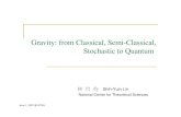 Gravity: from Classical, Semi-Classical, Stochastic to Quantumclass/96intr_phys/0706_Gravity Theory.pdf · II. Semiclassical Gravity Quantum fields in curved space Geometry is classical