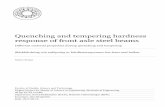 Quenching and tempering hardness response of front axle ... › smash › get › diva2:1135260 › FULLTEXT01.pdf · Quenching and tempering hardness response of front axle steel