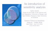 An introduction of sensitivity analysis - andrea saltelli · An introduction of sensitivity analysis Andrea Saltelli Centre for the Study of the Sciences and ... Weapons of Math Destruction