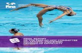 FINAL REPORT OF THE FINA AD HOC COMMITTEE ON ARTISTIC ... · OF THE FINA AD HOC COMMITTEE ON ARTISTIC SWIMMING DEGREES OF DIFFICULTY 2014 - 2017. Final Report Ad Hoc Committee on
