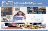 START A SOLE PROPRIETORSHIP - ohiosos.gov › globalassets › publications › ... · A sole proprietorship is a business entity in which there is a single owner entirely responsible