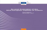 Ex-post Evaluation of the 2016 European Capitals of Culture · 2016, which was undertaken by Ecorys and the Centre for Strategy and Evaluation Services (CSES). The evaluation focussed