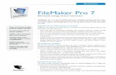 FileMaker Pro 7 - Apple · even more of your business. Securely share your data The value of data increases exponentially when it’s shared. FileMaker Pro 7 helps you securely share