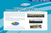 Water in the Productive Processes - UNESCO...For example, the water used in certain productive cycles can be reused a number of times before it is released back into the environment.