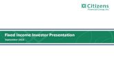 Fixed Income Investor Presentation · 2) Ranking based on 6/30/2016 data, unless otherwise noted; excludes non-retail depository institutions, includes U.S. subsidiaries of foreign