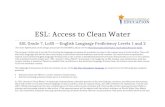 ESL Grade 7 Access to Clean Water - Model Curriculum Unit€¦  · Web viewIn “ESL: Access to Clean Water,” students get contextualized, extended practice in the word/phrase,