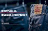 Investor Presentation...presentation are the property of Levi Strauss & Co. This presentation contains additional trade names, trademarks and/or service marks of others, which are
