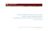 2014 SERU RESULTS FOR WRITING ENRICHED CURRICULUM PARTICIPANTS · 2014 SERU RESULTS FOR WRITING ENRICHED CURRICULUM PARTICIPANTS April 30, 2015 Prepared by the Office of Institutional