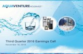 Third Quarter 2016 Earnings Call · 2019-09-10 · Third Quarter 2016 Highlights and Recent Developments 3 Total revenues increased to $28.9 million, or 6.4% from $27.1 million during