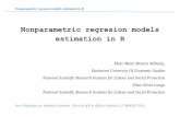 Nonparametric regresion models estimation in R · Nonparametric regresion models estimation in R New Challenges for Statistical Software - The Use of R in Official Statistics, 27