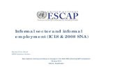 Informal sector and informal employment (ICLS & 2008 SNA) · informal employment, 17th ICLS • Delhi Group’s Measuring Informality: A statistical manual of informal sector and