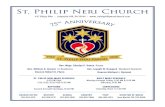 St. Philip Neri Church...2020/05/24  · Saint Philip Neri Church May 24, 2020 7th Sunday of Easter On behalf of Fr. Dooner and myself, I would like to express our gratitude for all