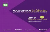 Presented by - Vaughan Documents... · Presented by All concerts are held on Wednesday evenings and begin at 7:30pm, weather permitting. Accessible parking, pathways & washrooms are
