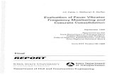 Evaluation of Paver Vibrator Frequency Monitoring and ...publications.iowa.gov/17344/1/IADOT_hr1068... · Evaluation of Paver Vibrator Frequency Monitoring and Concrete Consolidation