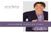 Uniform collection - Vortex Designs · A soft-touch crepe blouse with an ellipse print design. Sleeve: Short / Composition: 100% Polyester / Sizes: 6 - 26 BLOUSES OLIVIA A soft-touch